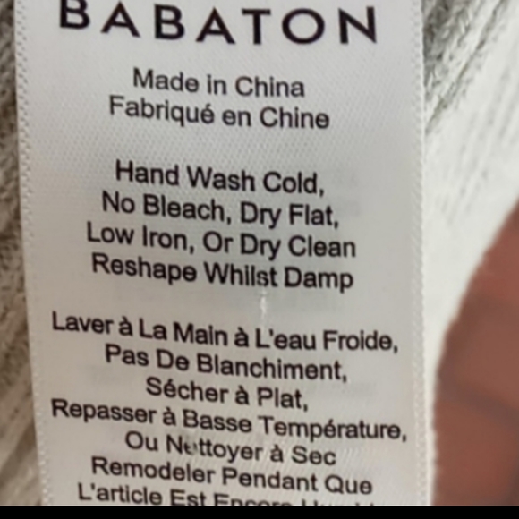 Babaton Aritzia Kitano open back sweater grey L - Picture 8 of 9